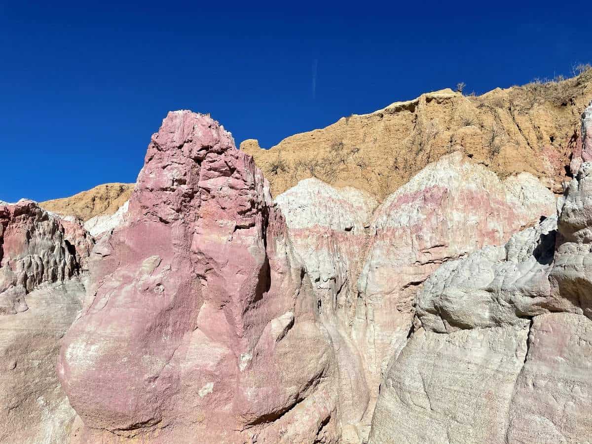 Pink rock of the Paint Mines