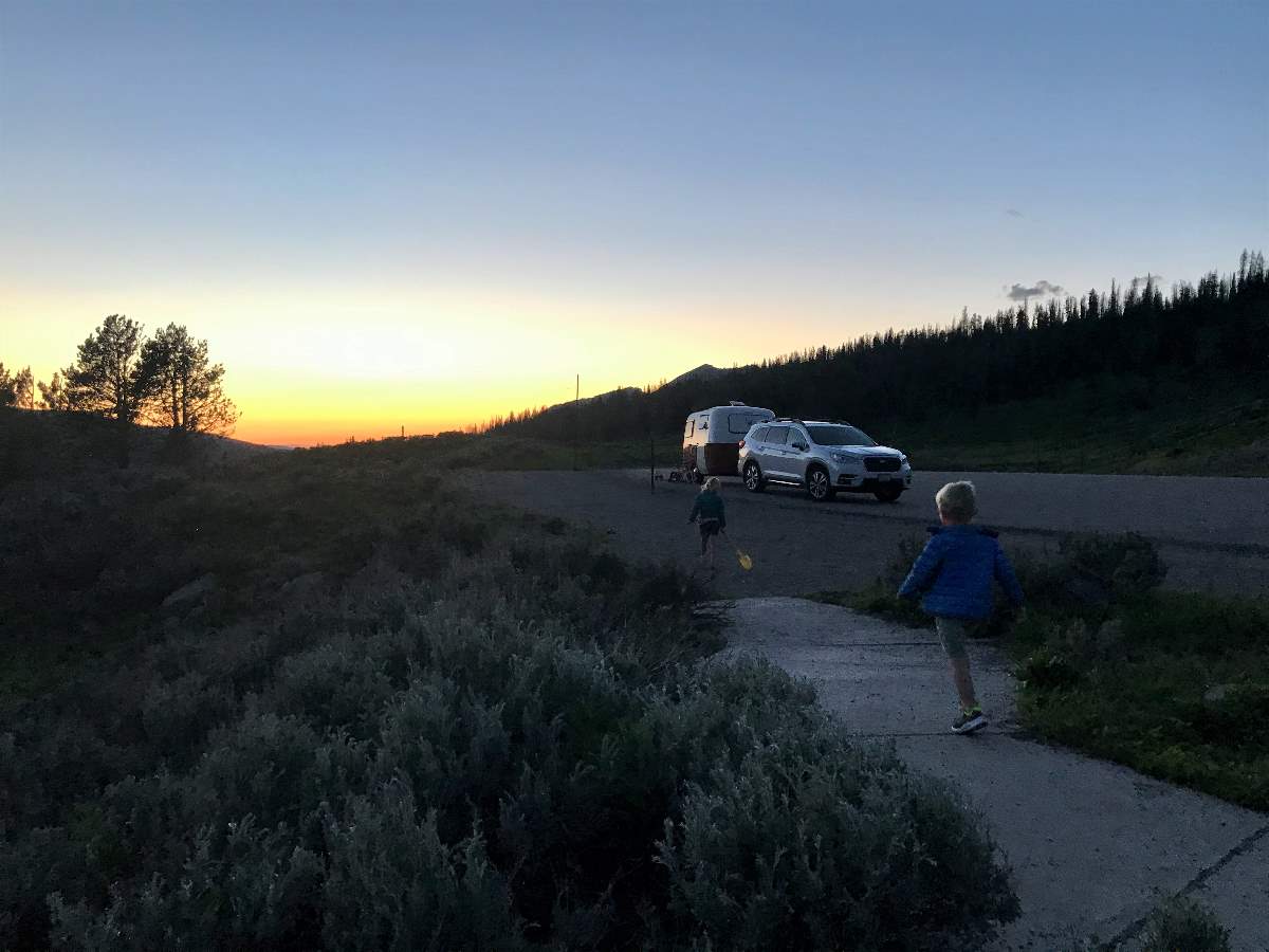 Camper at Tetons