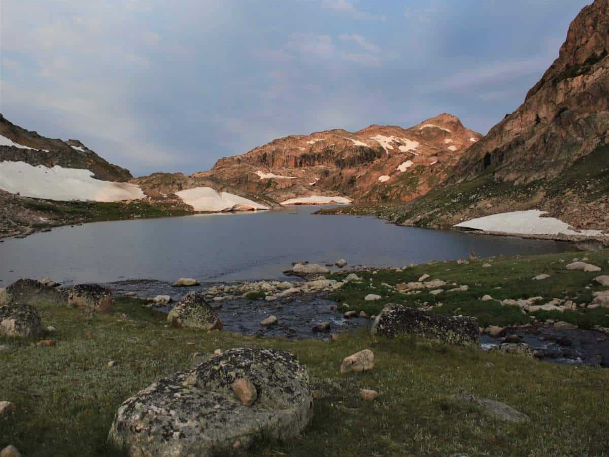 Lake in the Bearthooths Wyoming