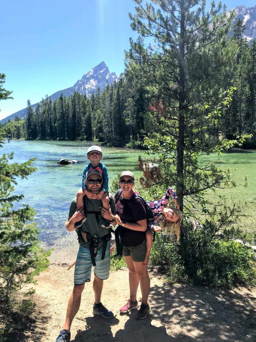 Family picture in front of String Lake