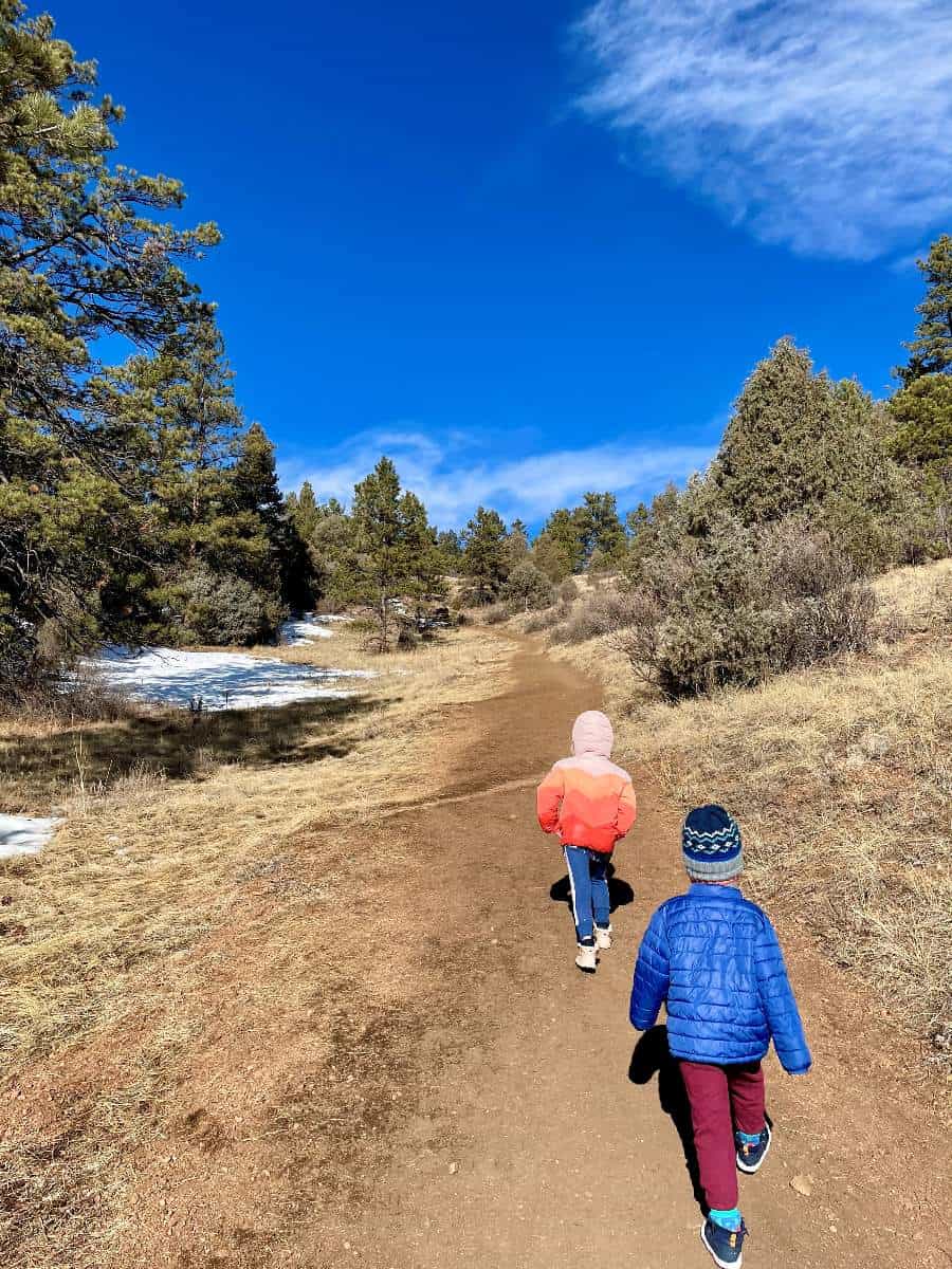 Kids hiking on Denver kid hike