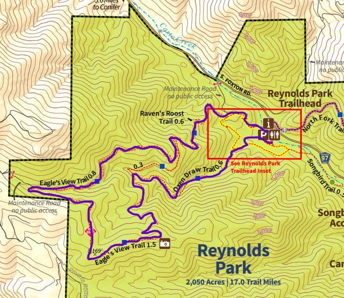 Map of Reynold's Park
