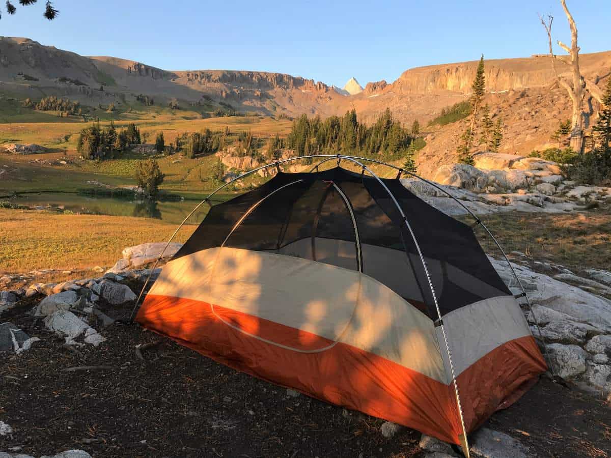 Tent at Camp on Teton Crest Trail