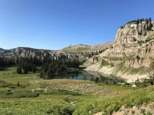 View of Lake on Teton Crest Trail
