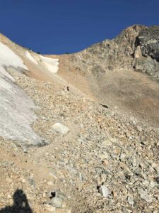 Scree Slope on Teton Crest Trail