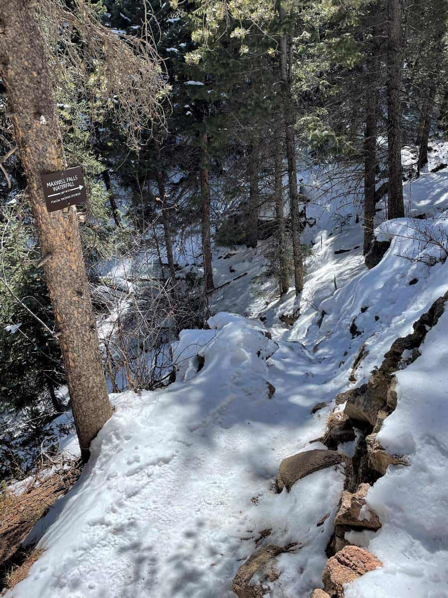 Frozen Waterfall Hike with Kids Near Denver