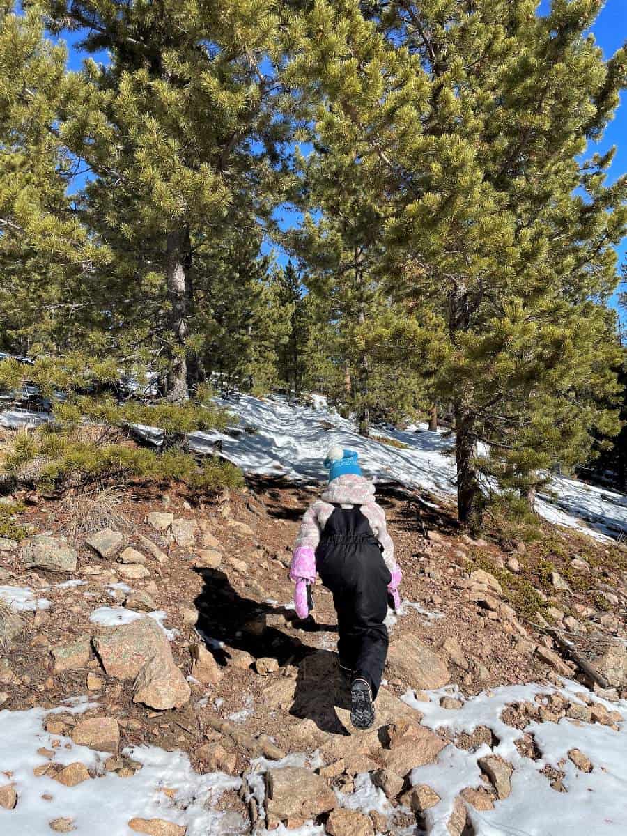 girl hiking at Maxwell Falls