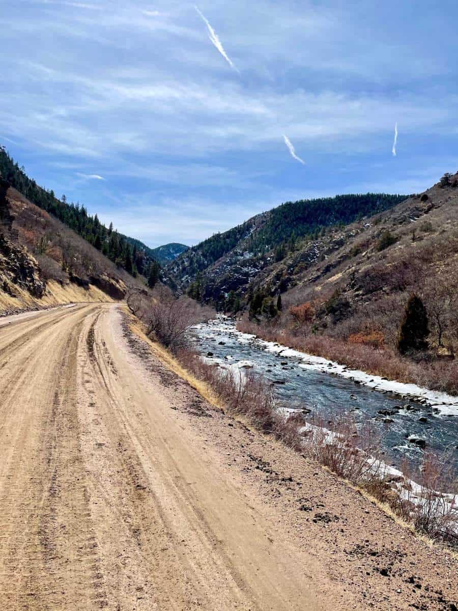 Waterton Canyon bike ride bith path