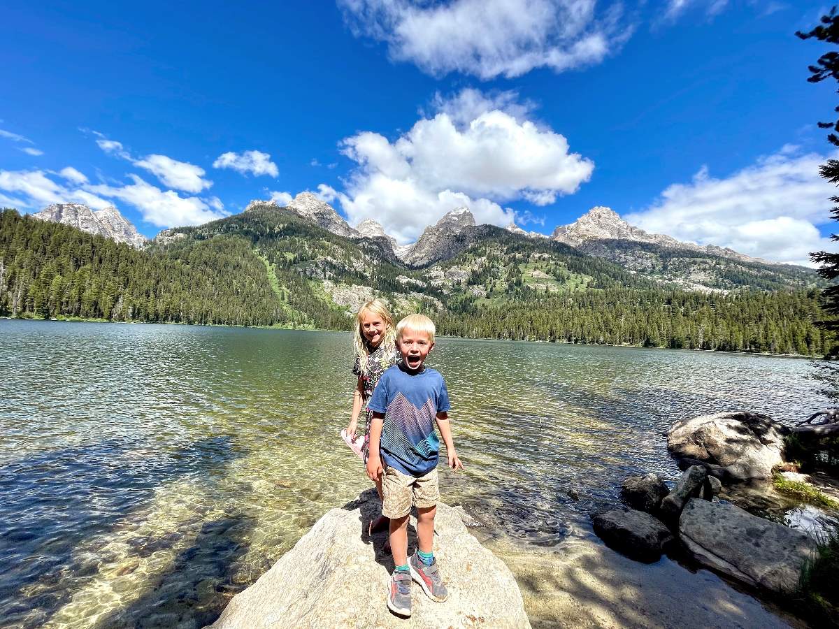 Kids at the lake