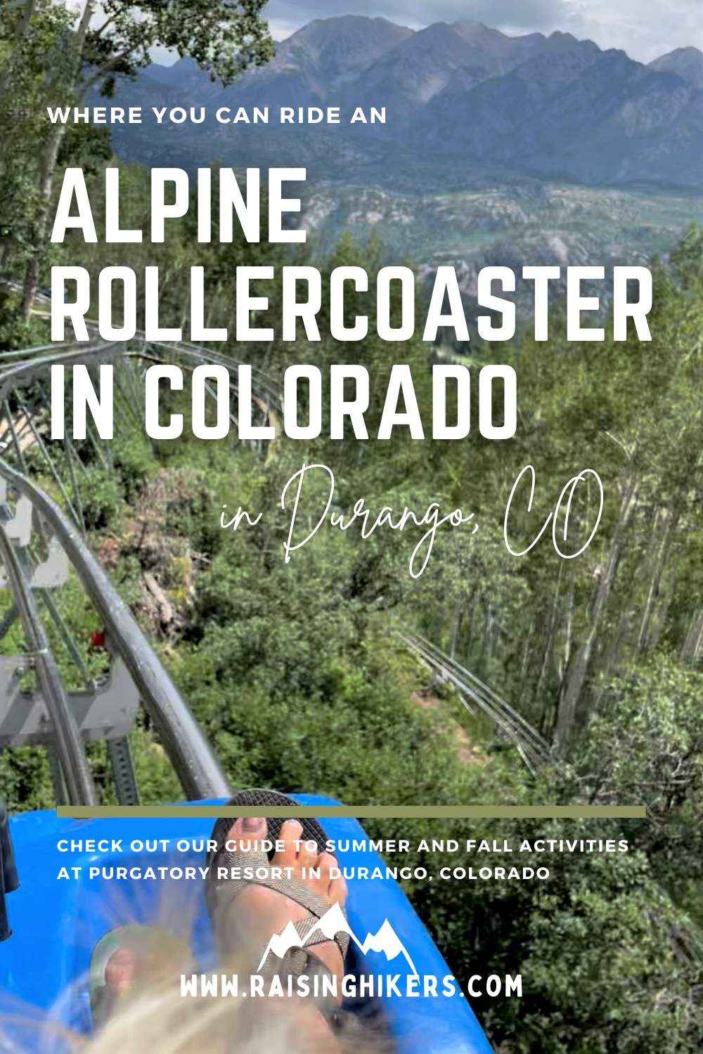 text reads alpine rollercoaster in Colorado