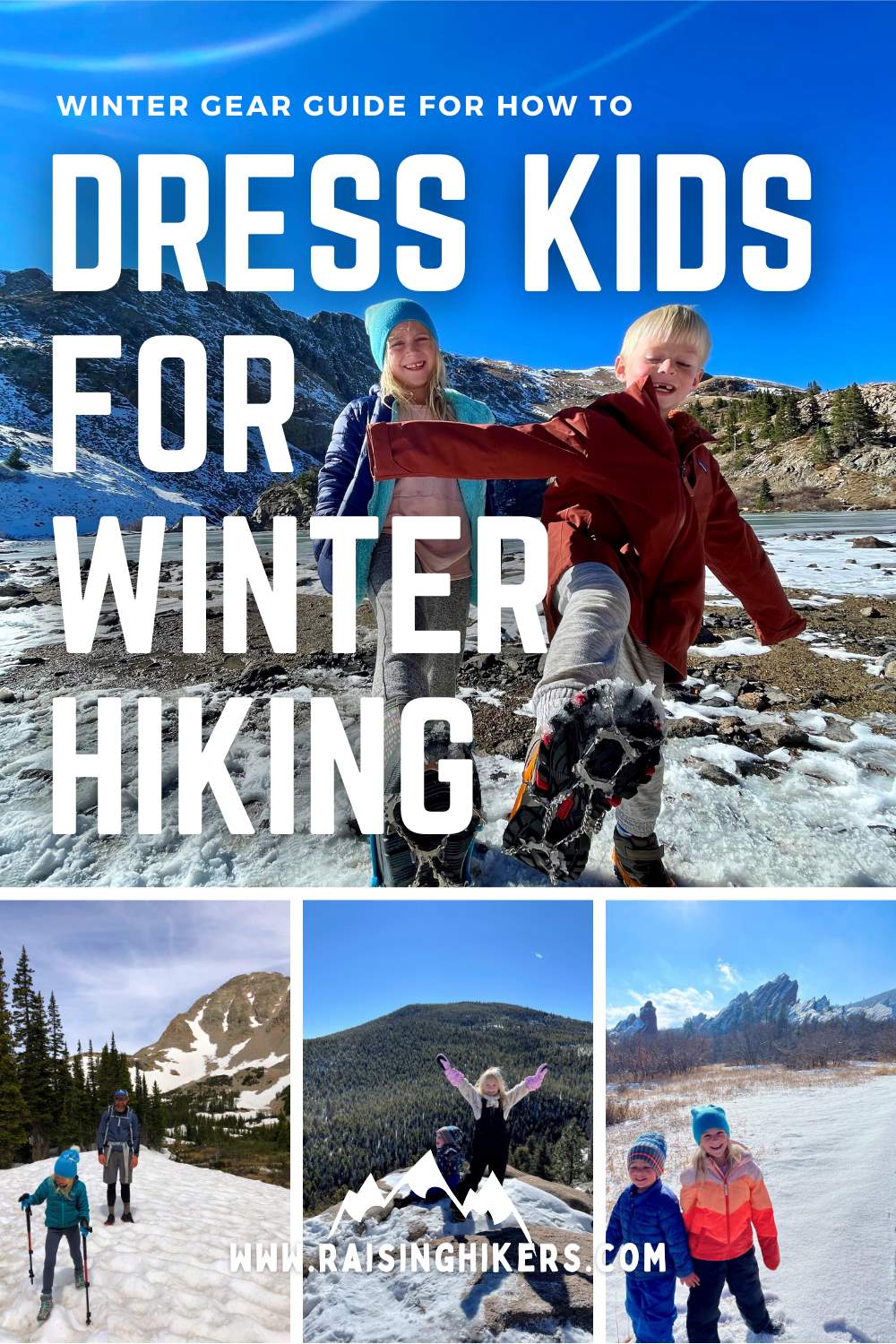 how to dress kids for snow hikes