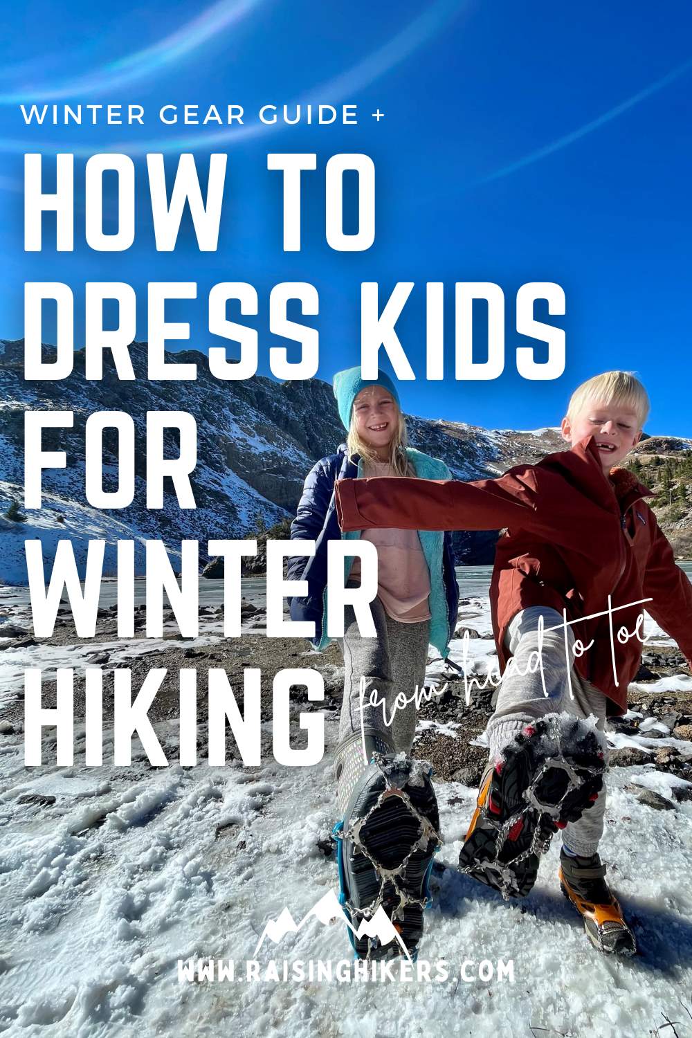 How to dress kids for winter hiking 