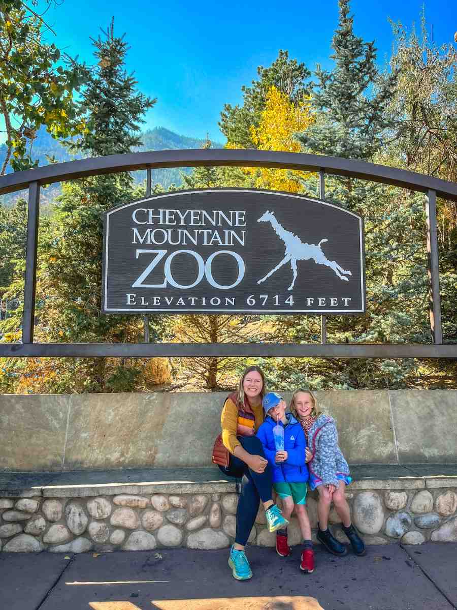 Kristin with Walker and Emerson at Zoo 