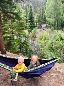Kids in hammock