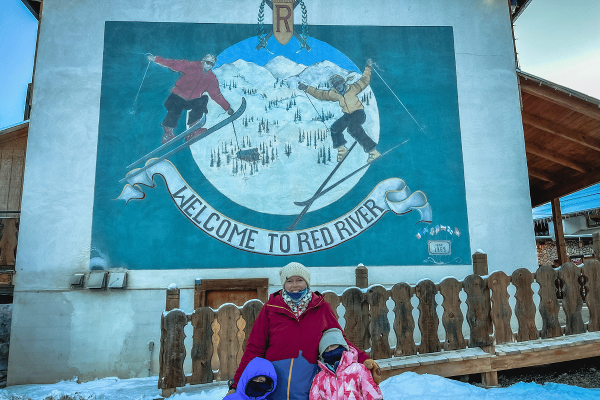Red River, New Mexico in Winter Raising Hikers