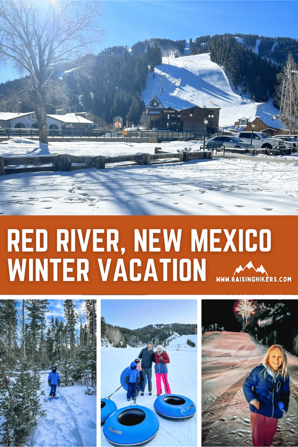 Red River, New Mexico in Winter Raising Hikers