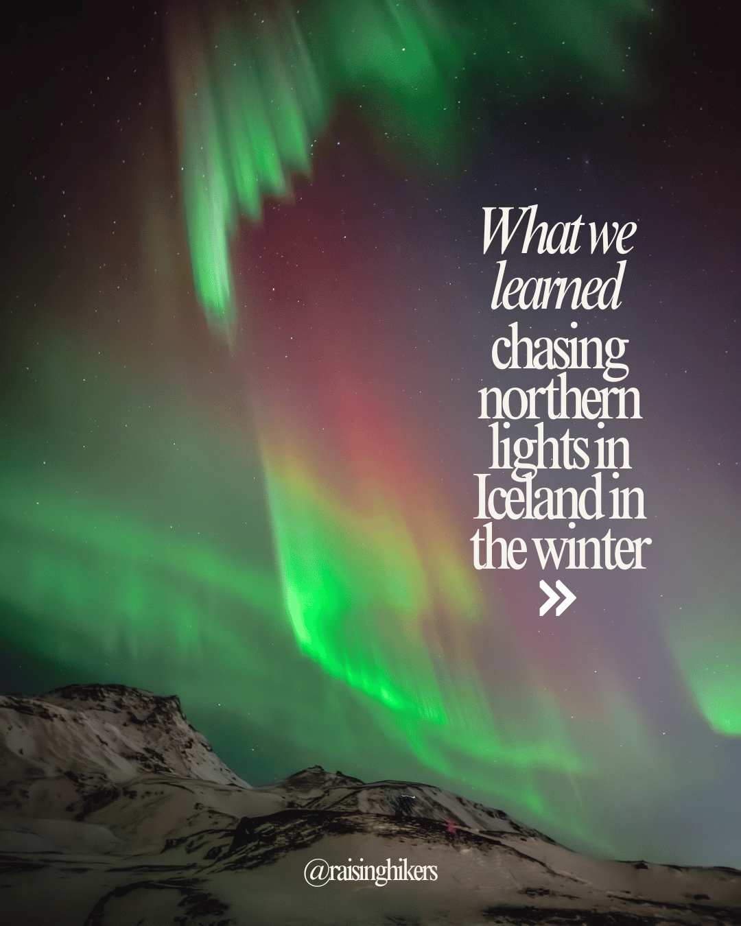 Northern Lights in Iceland Winter