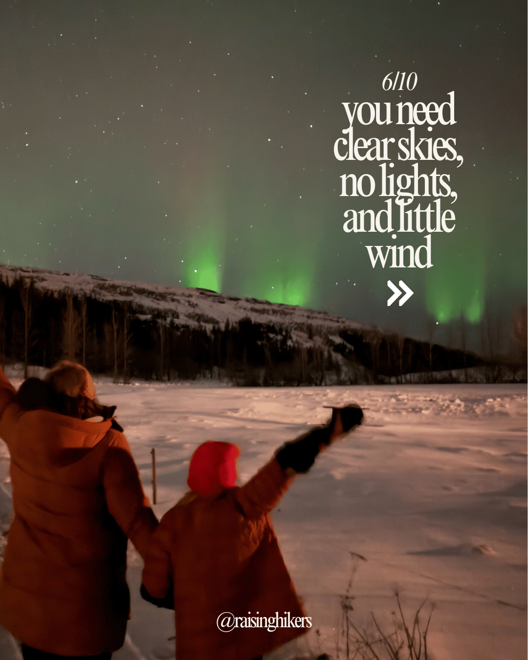 Northern Lights in Iceland Winter