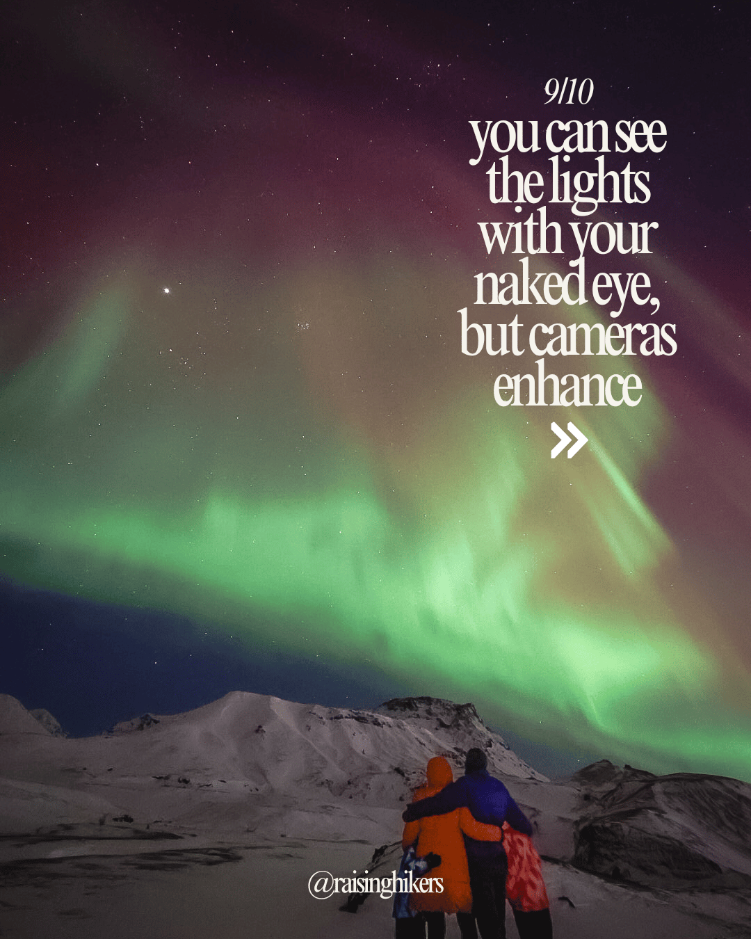 Northern Lights in Iceland Winter